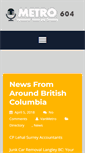 Mobile Screenshot of metro604.com