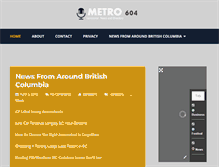 Tablet Screenshot of metro604.com